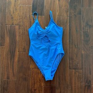 Periwinkle Blue Keyhole One Piece Swimsuit